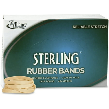 Alliance Sterling Rubber Bands, #62, 2-1/2 x 1/4,1-lb. Box
