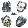 thumbnail image 2 of JIALIOU Mini Backpack Purse for Women Quilted Casual Daypack Small Travel Shoulder Bag, Forest Wolf Moon, 2 of 2
