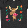 thumbnail image 4 of Inktastic Woodland Moose Spring Flowers Girls Baby Bodysuit, 4 of 5