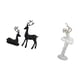 thumbnail image 5 of Elegante juego de figuras de resina de reno y bailarina y escultura de niña bailarina para sala de estar, dormitorio, oficina, decoración, regalo, 5 of 8