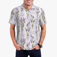 thumbnail image 1 of Fotbe Lavender Flowers Camiseta Polo de Golf para Hombre con Estampado – Camisa Deportiva Transpirable con Cuello Abotonado-Small, 1 of 6