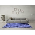 thumbnail image 3 of Ahgly Company Indoor Square Oriental Blue Industrial Area Rugs, 5' Square, 3 of 4