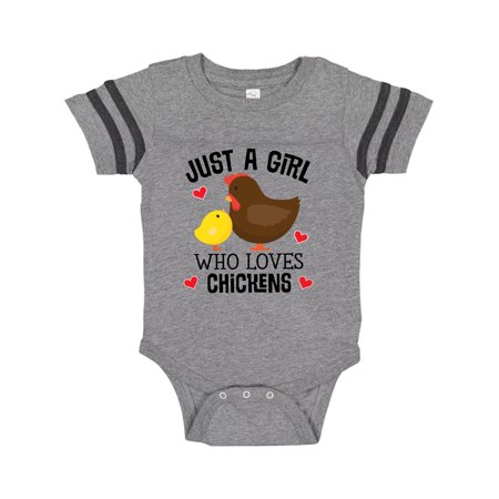 

Inktastic Just A Girl Who Loves Chickens Gift Baby Girl Bodysuit