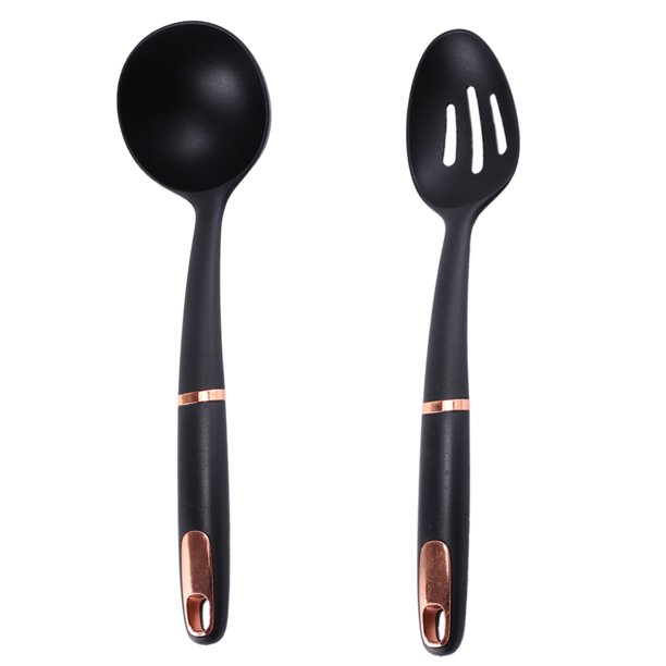 Juego de utensilios de cocina de nailon, juego de utensilios de cocina de 2 piezas, mango pesado innovador, fácil de limpiar