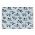 thumbnail image 1 of Japanese Cutting Board, Underwater Creature as Love Couples on Waves Japanese Unique Repeated Print, Decorative Tempered Glass Cutting and Serving Board, Small Size, Dark Blue, by Ambesonne, 1 of 1