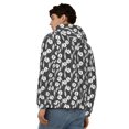 thumbnail image 4 of Kdxio Tulips Flowers Print Men Hoodies Casual Hoodies for Men with Zip Pockets Full Zip Long Sleeve Sweatshirt Sports Hooded Jacket-XX-Large, 4 of 5