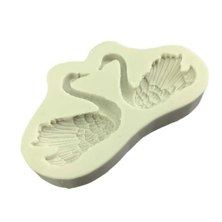 

Sorrowso Fondant Moulds Chocolate Molds Candy Mould Mousse Mold Swan Couple Shape Silicone Material Perfect Gift for Baking Lover