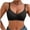 Black, variant on Womens Bras Seamless V Neck Bra With Heart Detail Adjustable Thin Straps Removable Pads Wirefree