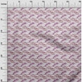thumbnail image 3 of oneOone Georgette Viscose Pink Fabric Leaves Dress Material Fabric Print Fabric By The Yard 42 Inch Wide, 3 of 5