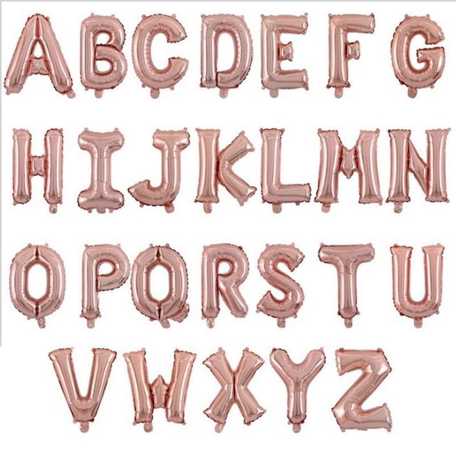 Globos de papel de aluminio con letras, A-Z de helio de aire, alfabeto, figuras de feliz cumpleaños, decoraciones de boda, nombre de adulto, 16, 32 y 40 pulgadas