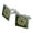 Silver, variant on Celtic Knot Love Eternity Square Cufflink Set - Silver or Gold