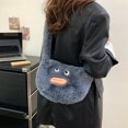 thumbnail image 5 of Aueoeo Funny Shoulder Bag Fuzzy Satchel Cute Handbag Doll Mini Bags Zipper Closure Handbag, 5 of 7