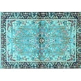thumbnail image 1 of Ahgly Company Indoor Rectangle Persian Light Blue Traditional Area Rugs, 6' x 9', 1 of 4
