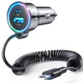 thumbnail image 1 of Cargador de coche FLYLEAD USB C de 60 W para iPhone 16 Pro con cable de 30 W, 1 of 8