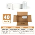 thumbnail image 7 of 40-Pack 9x6x3 White Corrugated Cardboard Mailer Boxes, 7 of 7