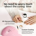 thumbnail image 5 of modelones Gel Top Coat for Chrome Nail Powder, Mirror Shiny Clear Chrome Top coat No Wipe Long Lasting Soak Off Nail Lamp High Gloss Chrome Top Coat Gel Nail Polish for Home DIY and Nail Salon, 5 of 9