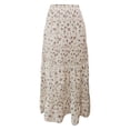thumbnail image 5 of oqasdz Bohemian Flowy A Line Skirts for Women Casual Daily Wear Fashion Mid Length Soft Comfortable Stretch Waist Versatile Outfit, 5 of 6