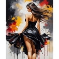 thumbnail image 1 of Kit Pintura Por Números Sobre Lienzo Arte Al Óleo Artesanal Imagen Niña Pared Del 40x50cm, 1 of 9