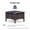 Navy, variant on Furnibear Set of 2 Fade-Resistant PE Wicker Patio Ottomans with Cushions and Wood Handles for Outdoor Foot Rest and Extra Seating, Gray