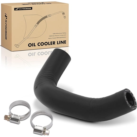 A-Premium Inlet Engine Oil Cooler Line Hose Assembly Compatible with Chevrolet Cruze 2011-2015, Cruze Limited 2016, Sonic 2012-2020, Trax 2013-2021 & Buick Encore 2013-2021, L4 1.4L, Upper