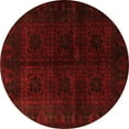 thumbnail image 1 of Ahgly Company Machine Washable Indoor Round Persian Orange Traditional Area Rugs, 3' Round, 1 of 1