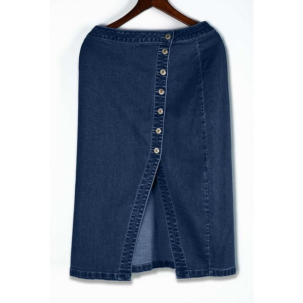 Blue jean skirts at walmart hotsell