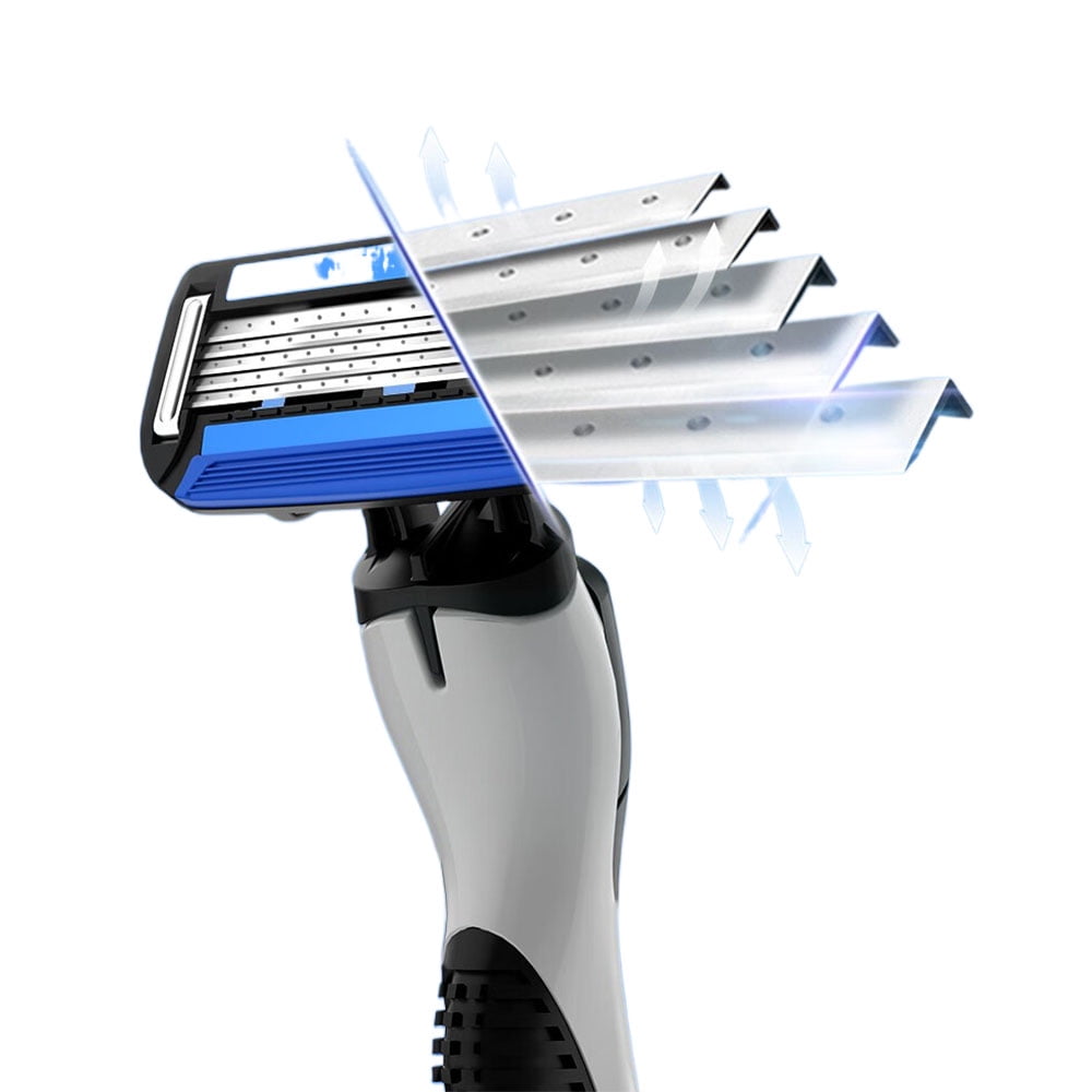 ZFH Razors,1 Razor Handle and 3 Cartridges, 5 Blade Razor Men, Mens Razors for Shaving, Razor Blades for Men, 1 Handle with 3 Razor Blades Refills