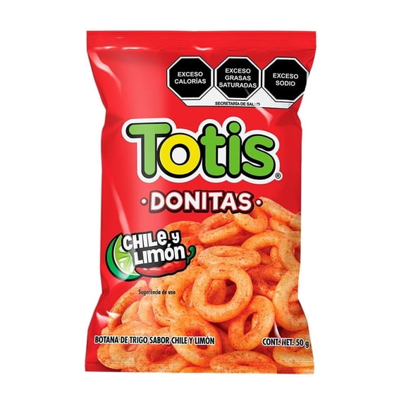 Donitas Totis La Costeña chile y limón 50 g