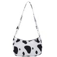 thumbnail image 3 of Bolso de mano con estampado de vaca para mujer bolsa de Likrtyny hombro con estampado de vaca de nailon Vintage con cremallera monedero pequeño, 3 of 9