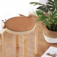 thumbnail image 6 of FURNIX Brown 15" Round Chair Cushion,Bar Stool Cushion,Bistro Chair Pad,Fade Resistant Pad,Non-Slip Seat Cushion,Cushion With Ties,Dining Kitchen Chair,Indoor Outdoor Stool Reversible Cushion, 6 of 7