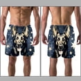 thumbnail image 3 of luoweisi Men's Beach Shorts Quick Dry Swim Trunks with Mesh Lining Sheepdog L, 3 of 5
