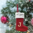 thumbnail image 4 of Dmlowu Christmas Stockings with Initials, 4 Inch Christmas Stocking for Christmas Tree Decorations, Personalized Christmas Stockings Bulk for Xmas Tree, Holiday, Wedding, Party, 4 of 5