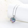 thumbnail image 5 of Tree of Life Urn Necklace for Ashes for Women Men Hollow Small Ball Cremation Necklace Stainless Steel Urn Pendant, 5 of 8