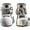 A, variant on Funny Salt and Pepper Glass Bottle, Cute Animal Cat and Dog Shaker Containers, Glass with Stainless Steel Lids for Kitchen BBQ Camping (Dog)