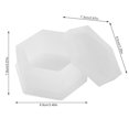 thumbnail image 4 of Monstrate Molde de caja de almacenamiento, molde de silicona para manualidades DIY, moldes de contenedor liso, accesorio de adorno de para Artesanía Hexágono, 4 of 6
