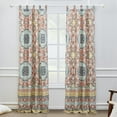 thumbnail image 3 of Global Trends Odyssey Light Filtering Lined Tab Top Window Curtain Panels, Set of Two, 84" x 42" Long, 3 of 7