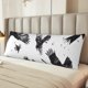 thumbnail image 2 of Fotbe Monochrome Flying Ravens Funda para Almohada Corporal con Diseño, Funda de Microfibra Ultrasuave de 20x54 Pulgadas, Ropa de Cama Elegante, 2 of 7