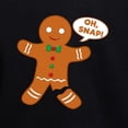 thumbnail image 3 of CafePress - Oh Snap Gingerbread Man - Pullover Hoodie, Classic & Comfortable Hooded Sweatshirt, 3 of 4