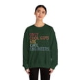 thumbnail image 4 of Civil Engineer Sweatshirt Gifts Crew Neck Shirt Long Sleeve Unisex, 4 of 4