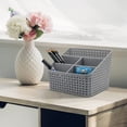 thumbnail image 5 of Plastic Storage Box Desktop 5 Grid Sub-grid Storage for Desktop Office Bedroom Countertop Home ., 5 of 5