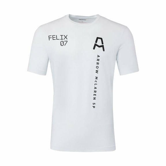 McLaren Indy Car Men's Felix Rosenqvist #7 Driver T-Shirt - White