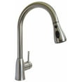 thumbnail image 2 of Phoenix Faucet PF231466 Used For Kitchen; 8 Inch Deck Mount; Hi-Arc Spout With Power Boost Pull Down Sprayer; Single Lever Handle; Brushed Nickel; 1 Hole/3 Hole Application; Ceramic Disc Valve, 2 of 3