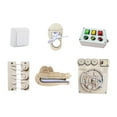 thumbnail image 2 of 6Pcs Montessori Busy Board Basic Life Skills Multifunctinal Sensory Board Parts, 2 of 9