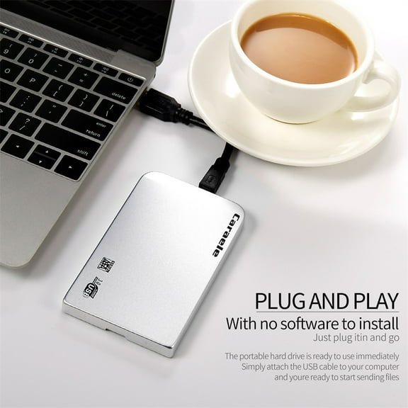 Disco duro portátil H-6 HDD de 2 TB con carcasa metálica y USB 3.0 para sistema