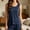 Gray, variant on Women Sleeveless Tank Pajamas Plus Size Round Neck Summer Casual Fashion Sleepwear