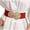 Red, variant on Wancir Women Wide Stretchy Waist Belt with Round Buckle Retro Cinch Elastic Waistband for Ladies Dress Decoration