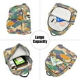 thumbnail image 5 of FORMRS Mini Backpack Purse for Women Travel Daypack Casual Shoulder Bag, Beige Floral Wave, 5 of 7