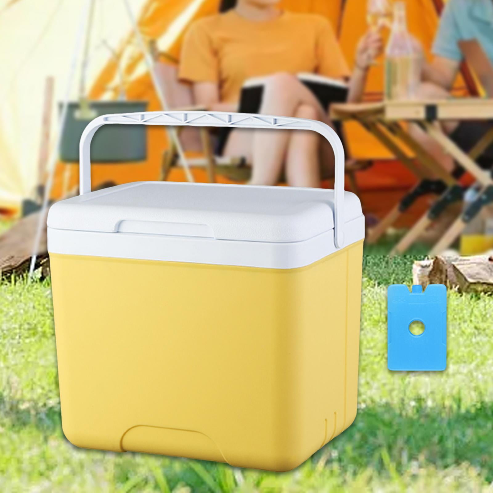 koolsoo Insulated Camping Storage Case Cooling Bucket Multifunctional Ice Chest Box Organizer for Barbecue Groceries Traveling 13L