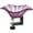 Purple, variant on Riforla Mounted Bird Bath Glass Bird Baths Bowl Spa with Adjustable Sturdy Steel Clamp for Outdoor Garden Patio Yard Decoration Bird Feeders Hot Pink