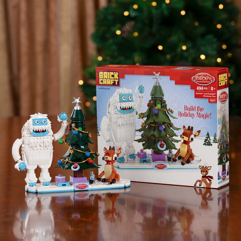 Brickcraft Rudolph & Bumble 494-Piece Christmas Brick Building Kit